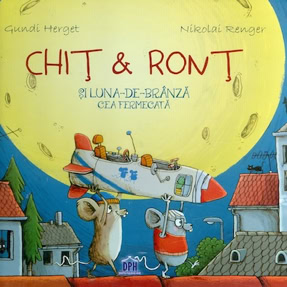 Cover Gundi Herget: Mozart & Robinson und der Zauber des Käsemonds (Didacta Publishing House, Rumänien)