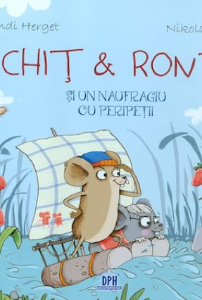Cover Gundi Herget: Mozart & Robinson und der gefährliche Schiffbruch (Didacta Publishing House, Rumänien)