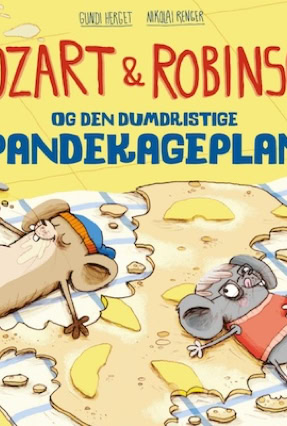 Cover Gundi Herget: Mozart & Robinson und der waghalsige Pfannkuchenplan (Turbine, Dänemark) 