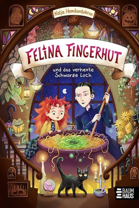 Cover Katja Hemkentokrax: Felina Fingerhut und das verhexte Schwarze Loch (Baumhaus)